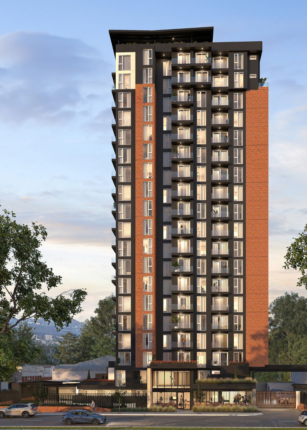 VERNO aerial exterior render
