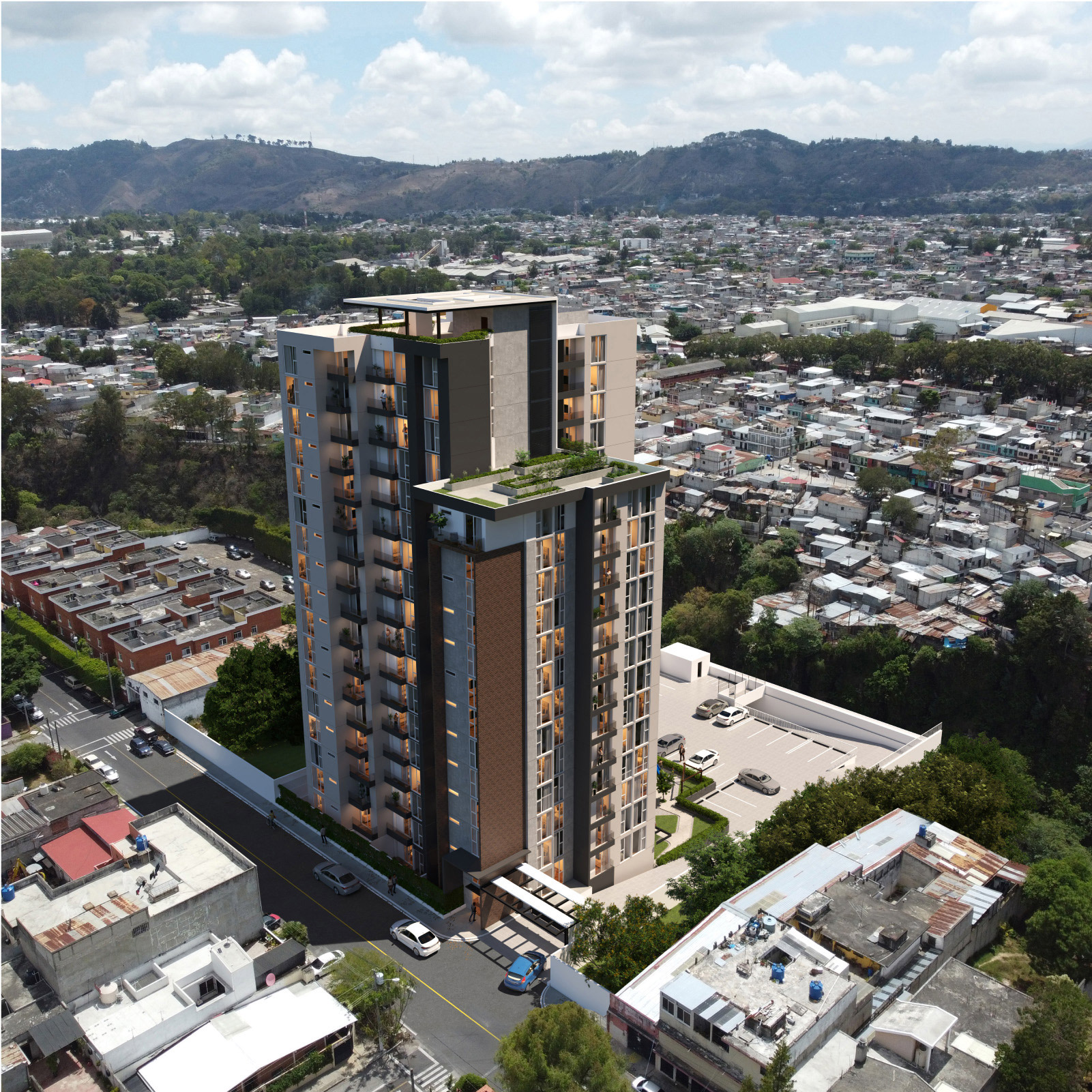 Bossen aerial tower render